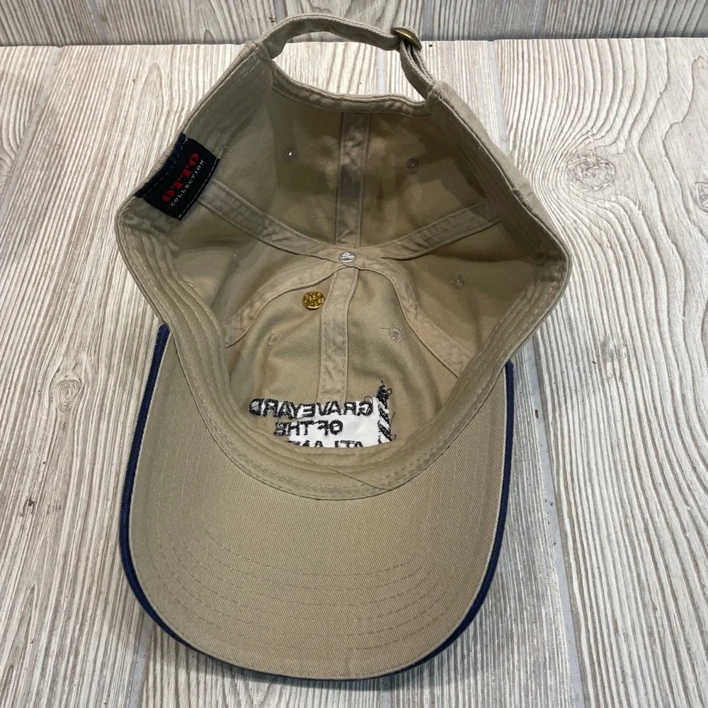 Graveyard of the Atlantic Hat Khaki Outer Banks NC Lighthouse Cap with Pin Otto